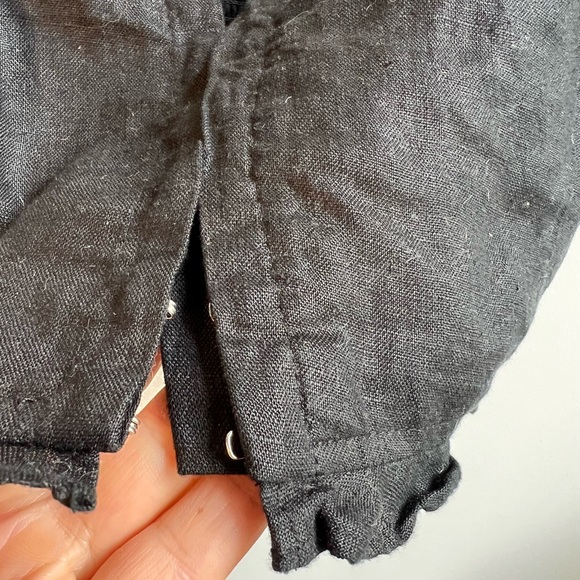 Aritzia black linen crop top XS - Picture 5 of 6